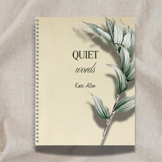 'Leise Worte' Ruhestands-Geschenk-Notizbuch Notizblock