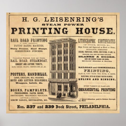 Leisenrings Druckhaus Poster (Vorne)