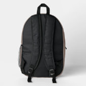 Leiser Luxus-Taupe-Personalisierter Rucksack (Rückseite)
