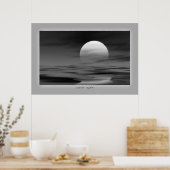 leiser Sonnenuntergang Poster (Küche)