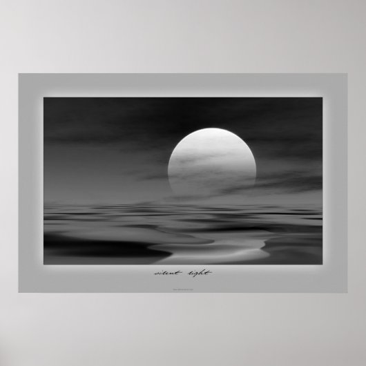 leiser Sonnenuntergang Poster (Vorne)