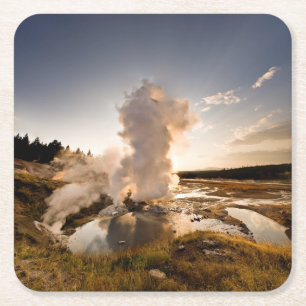 Leisten-Geysir, Norris Geysir-Becken Rechteckiger Pappuntersetzer
