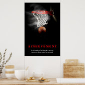 Leistung Basketball Poster (Küche)