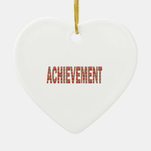 LEISTUNG Erfolgs-Motivations-Bemühungs-Inspiration Keramik Ornament