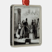 Leistung von 'Le Pere Goriot' Ornament Aus Metall (Rechts)