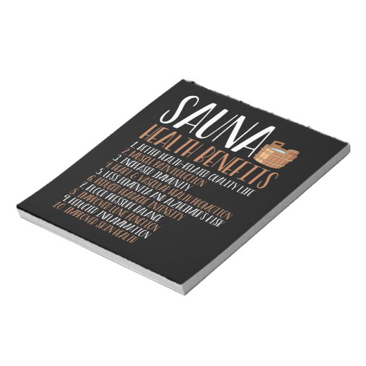 Leistungen der Sauna Notizblock (Rotiert)