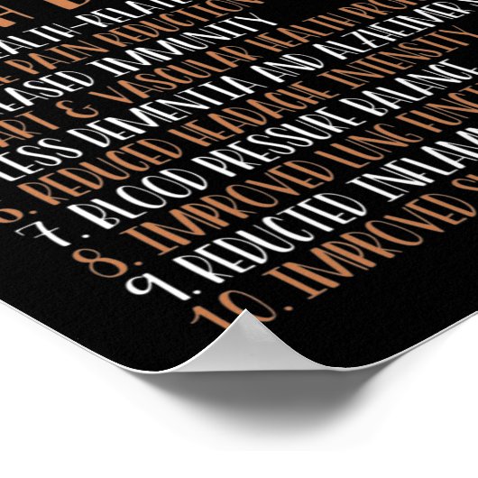 Leistungen der Sauna Poster (Ecke)