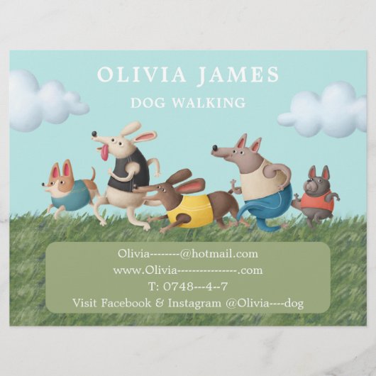 Leistungen der Verkaufsförderung für Haustiere zu Flyer (Vorne)