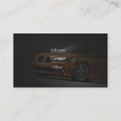 Leistungs-Auto-Verkaufs-und Visitenkarte (Rückseite)