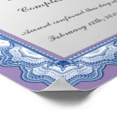 Leistungsbescheinigung (Christliches Organ) Poster (Ecke)