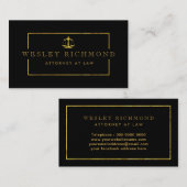 Leistungsfähige Luxe Rechtsanwalts-Visitenkarten Visitenkarte (Vorne/Hinten)