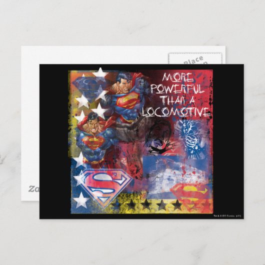 Leistungsfähiger als eine Lokomotive Postkarte (Vorne/Hinten)