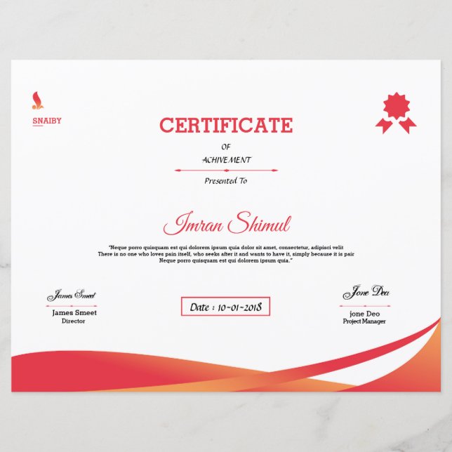 Leistungsnachweis (Vorderseite)