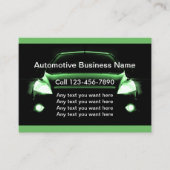 Leistungsstarke Auto-Reparaturkarte Visitenkarte (Vorderseite)