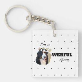 Leistungsstarke Cat/Hund-Mama-Textpaws fügen dem F Schlüsselanhänger