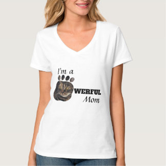 Leistungsstarke Cat/Hund-Mama-Textpaws fügen dem F T-Shirt