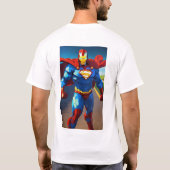 Leistungsstarke Superhero Wall Art Print - Inspiri T-Shirt (Rückseite)