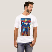 Leistungsstarke Superhero Wall Art Print - Inspiri T-Shirt (Vorne ganz)