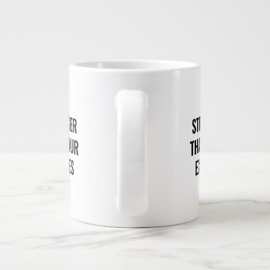 Leistungsstarke Tasse für Fitness oder Arbeitsziel (Rückseite)