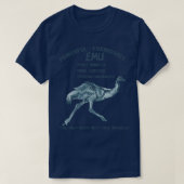 Leistungsstarke und mächtige Emu T-Shirt (Design vorne)