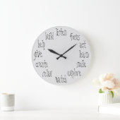Leistungsstarke Verben Cool inspirierend Große Wanduhr (Zuhause)
