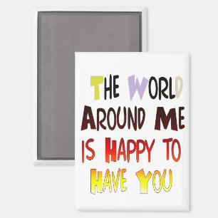 Leistungsstarke Willkommensbotschaft: Ein Motivier Magnet