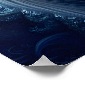 Leistungsstarker, aber zarter Fraktal-Swirl Poster (Ecke)