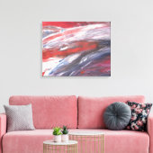 Leistungsstarker Druck in Rot, Weiß und Blau Leinwanddruck (Insitu (Wohnzimmer))