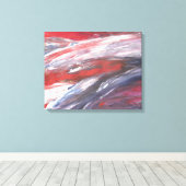 Leistungsstarker Druck in Rot, Weiß und Blau Leinwanddruck (Insitu (Holzboden))