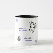 Leistungsstarker Lone Wolf Tasse (Zentrum)