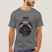 Leistungsstarker V8-Motor T-Shirt (Vorderseite)