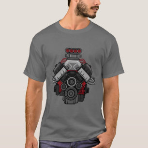 Leistungsstarker V8-Motor T-Shirt