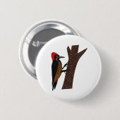 Leistungsstarker Woodpecker Button (Vorne & Hinten)