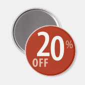 Leistungsstarkes 20%-OFF-Sign - Magnete Magnet (Vorderseite/Rückseite)