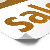 Leistungsstarkes 30%-iges Verkaufszeichen | Golden Poster (Ecke)