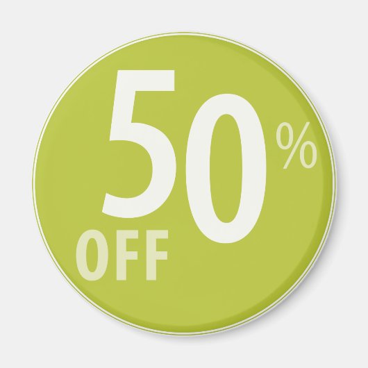 Leistungsstarkes 50%-OFF-Sign - Magnete Magnet (Vorne)