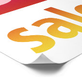 Leistungsstarkes 70%-iges Verkaufszeichen | Farbli Poster (Ecke)