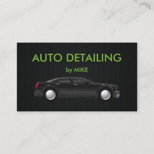 Leistungsstarkes Auto-Detailing Visitenkarte