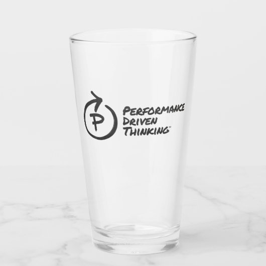 Leistungsstarkes Denken Glas (Vorderseite)