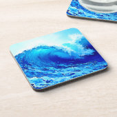 Leistungsstarkes Design der Meereswellen Getränkeuntersetzer (Linke Seite)