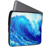 Leistungsstarkes Design der Meereswellen Laptopschutzhülle (Vorne Rechts)
