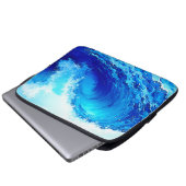 Leistungsstarkes Design der Meereswellen Laptopschutzhülle (Vorne Knopf)