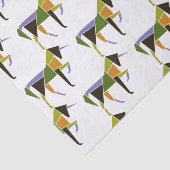 Leistungsstarkes Einhorn Modernes Abstraktes Pferd Seidenpapier (Ausschnitt)