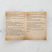 Leistungsstarkes Heilgebet von Padre Pio Karte (Innenseite)