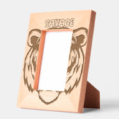Leistungsstarkes Savage Tiger Picture Frame Dekor Geätzte Rahmen (Links)