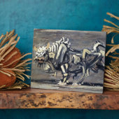 Leistungsstarkes "White Ox 1" Gemälde von Lee Jung Fotoplatte (Seite)