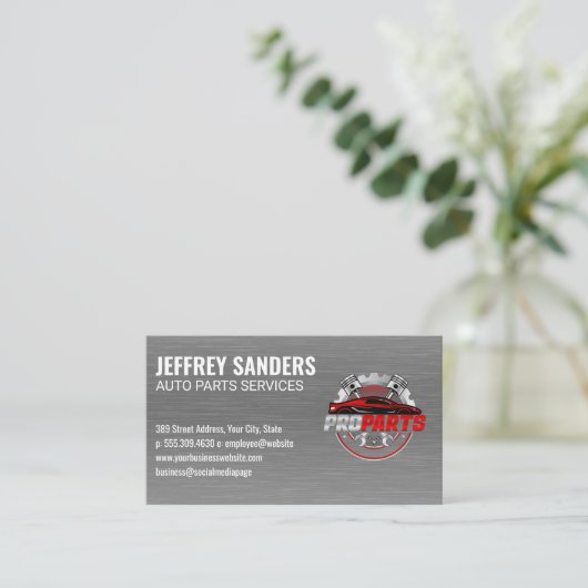 Leistungsteile | Auto Visitenkarte (Stehend Vorderseite)