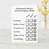 Leistungsüberprüfung am Muttertag Karte (Gelbe Blume)