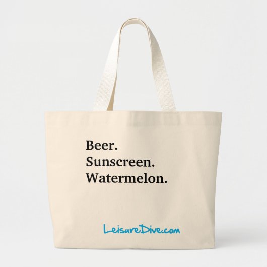 LeisureBag Jumbo Stoffbeutel (Vorne)