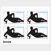 LeisureSticker Rechteckiger Aufkleber (Blatt)